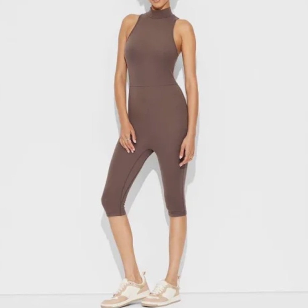 Wild Fable Brown ButterBliss Capri Jumpsuit